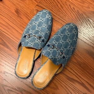 Gucci Denim Blue Women's Mules